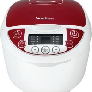 Moulinex Multicuiseur, 5 L, 750 W, 12 programmes, Maintien au chaud, Cuisson vapeur, Cuve antiadhésive amovible, Technologie Fuzzy Logic, Calcul automatique des paramètres de cuisson MK705111