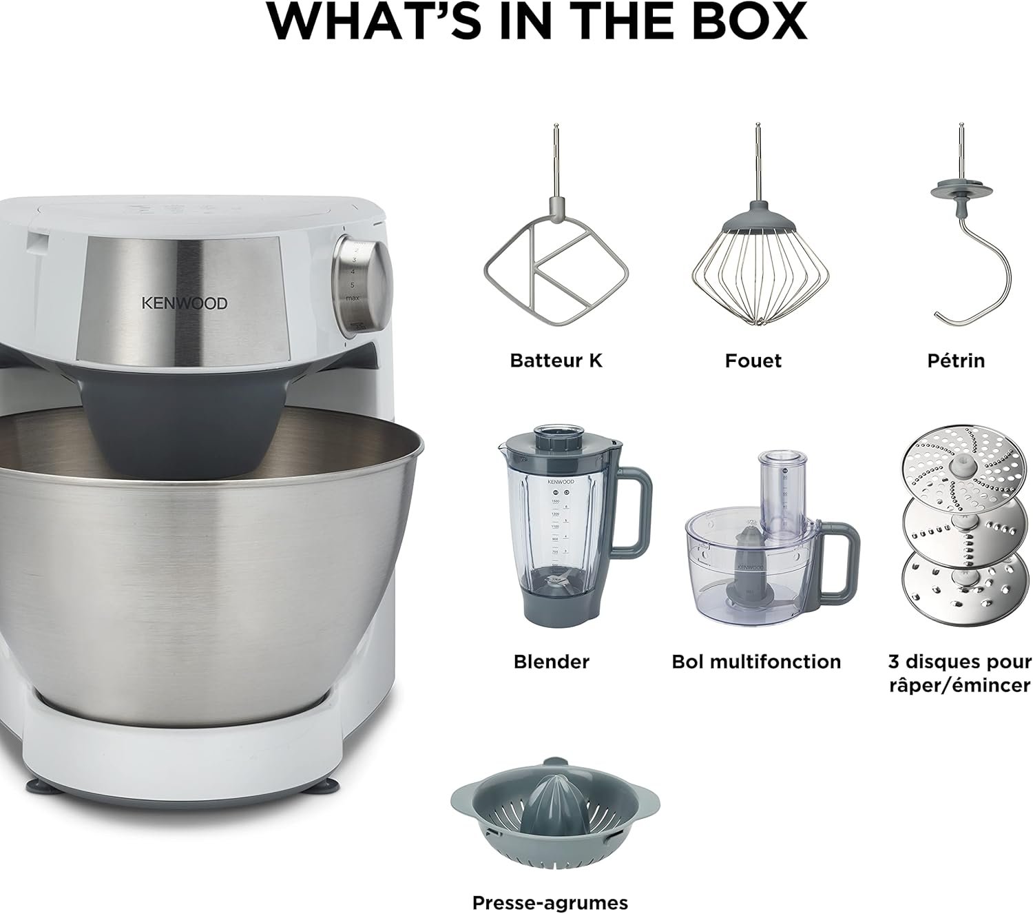 Kenwood Prospero+ KHC29.H0WH : Robot de Cuisine Multifonction 1000W, Gain de Temps et Polyvalence – Image 6