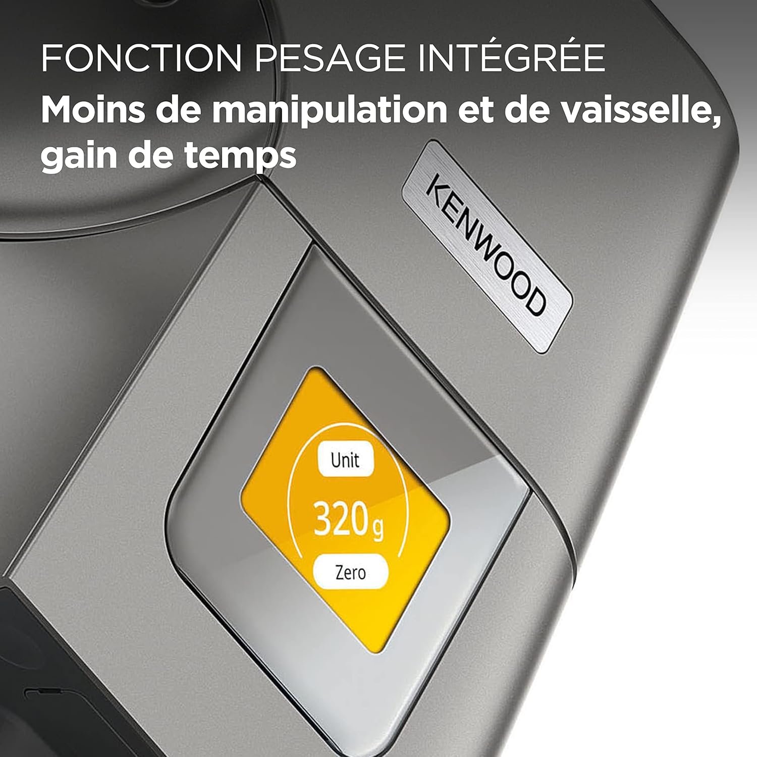 Kenwood Titanium Chef Patissier XL KWL90.034SI : robot puissant avec balance intégrée pour des recettes parfaites – Image 3