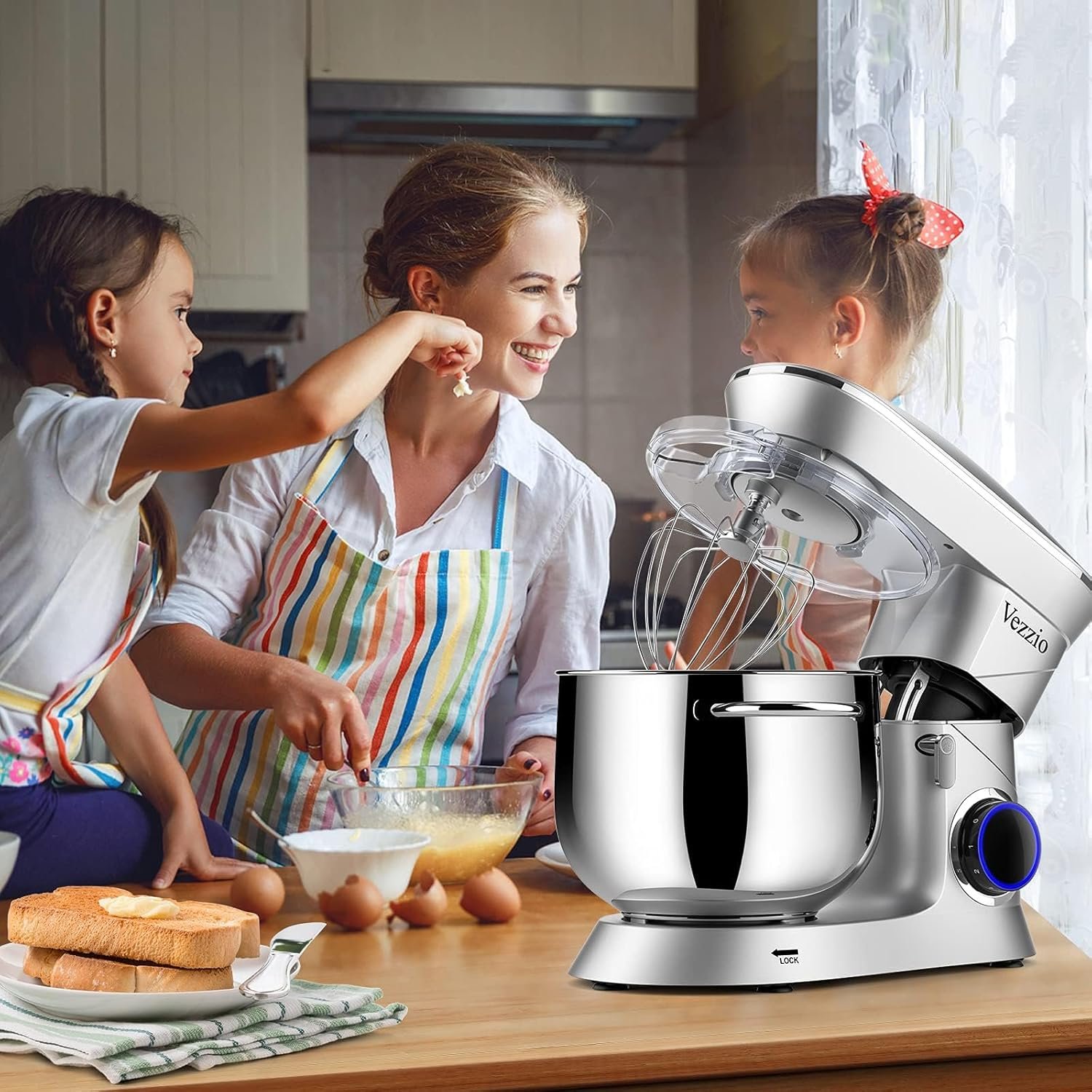 Vezzio Robot Pâtissier 1500W 8.5L : Cuisine rapide et polyvalente – Image 7