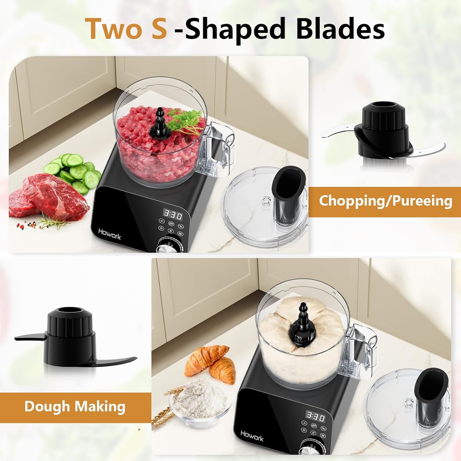 Robot cuisine Howork 1500W – Puissance & 9 fonctions – Image 3