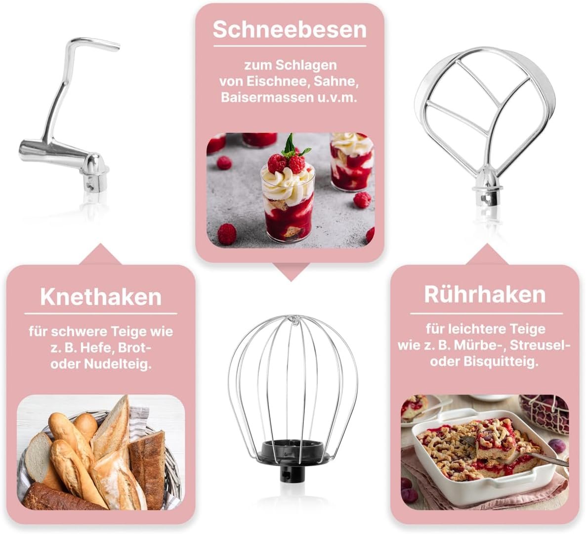 <p><strong>Pétrin puissant 1100W – Bouche-à-oreille rapide et pâte parfaite</strong></p> – Image 3